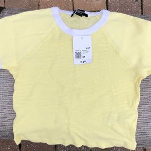 Forever 21 Waffle Knit Crop Top NWT